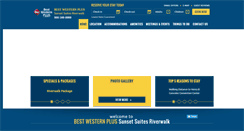 Desktop Screenshot of bestwesternsunsetsuites.com